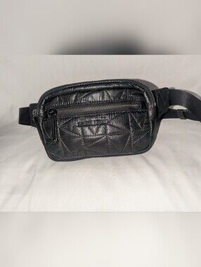 Michael Kors Winnie Quilted Black Nylon  Shoulder Belt Bag
